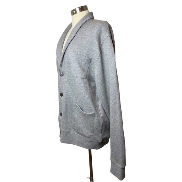 FRANK AND OAK Gray Sweater Blazer size XL - Picture 3 of 9